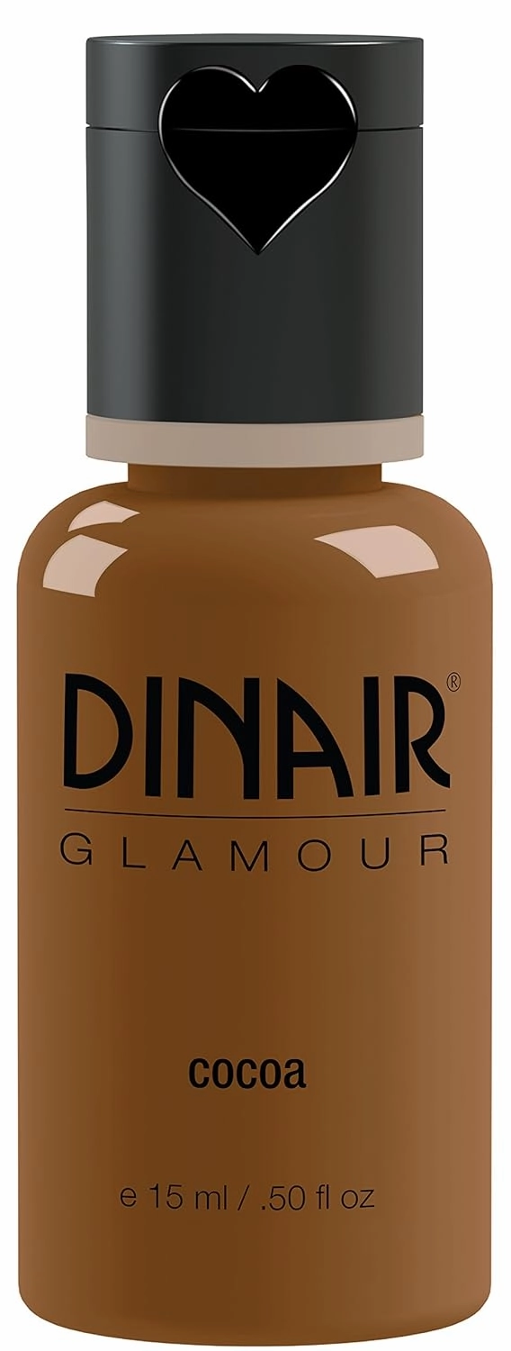 Dinair Airbrush Makeup Foundation | Cocoa | GLAMOUR: Natural, Light coverage, Matte 1/2 oz.