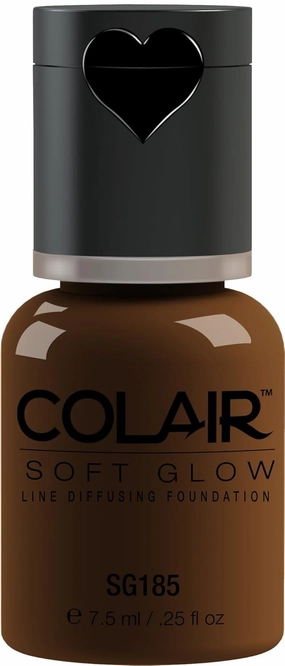 Dinair Airbrush Makeup Foundation | Dark Brown Sg185 | Soft Glow Colair - 1/4 Oz