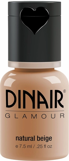 Dinair Airbrush Makeup Foundation | Natural Beige | GLAMOUR: Natural, Light coverage, Matte 0.25 oz.