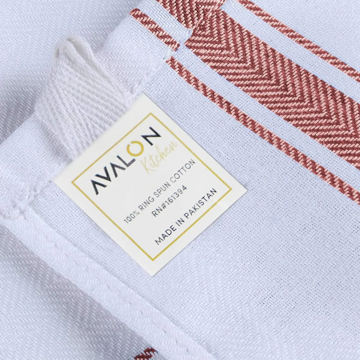 Dish Towels Set (Value Pack of 15) Size 15x25 Inch, 100% Cotton Soft & Absorbent Linen Kitchen Towels, Tea Towels, Reusable Cleaning Cloths for Household Cleaning (Red)