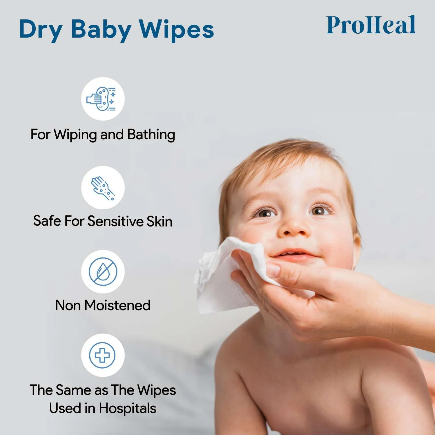 Disposable Dry Wipes for Adults & Baby - 1200 Count (40 Pack Case) - Gentle & Durable Washcloths for Incontinence and Skin Care - 7" x 13" Travel Size - Non-Moistened Face Cloths