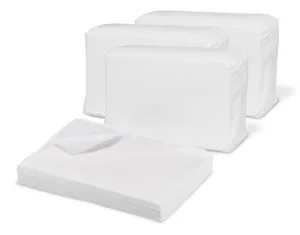 Disposable Dry Wipes for Adults & Baby - 300 Count (10 Packs of 30) - Gentle & Durable Washcloths for Incontinence and Skin Care - 7" x 13" Travel Size - Non-Moistened Face Cloths