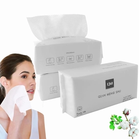 Disposable Face Towel Facial Towels Make Up Cotton Tissues Wipes For Lint Free For Sensitive Skin Face Makeup 3 * 100 Coun Disposable Clean Towels