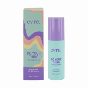 Do Your Thing AHA & BHA Teen Gel Face Wash, 3.4 FL Oz, Oil Control Face Cleanser with Niacinamide & Salicylic Acid, Makeup Remove, Blemish Control