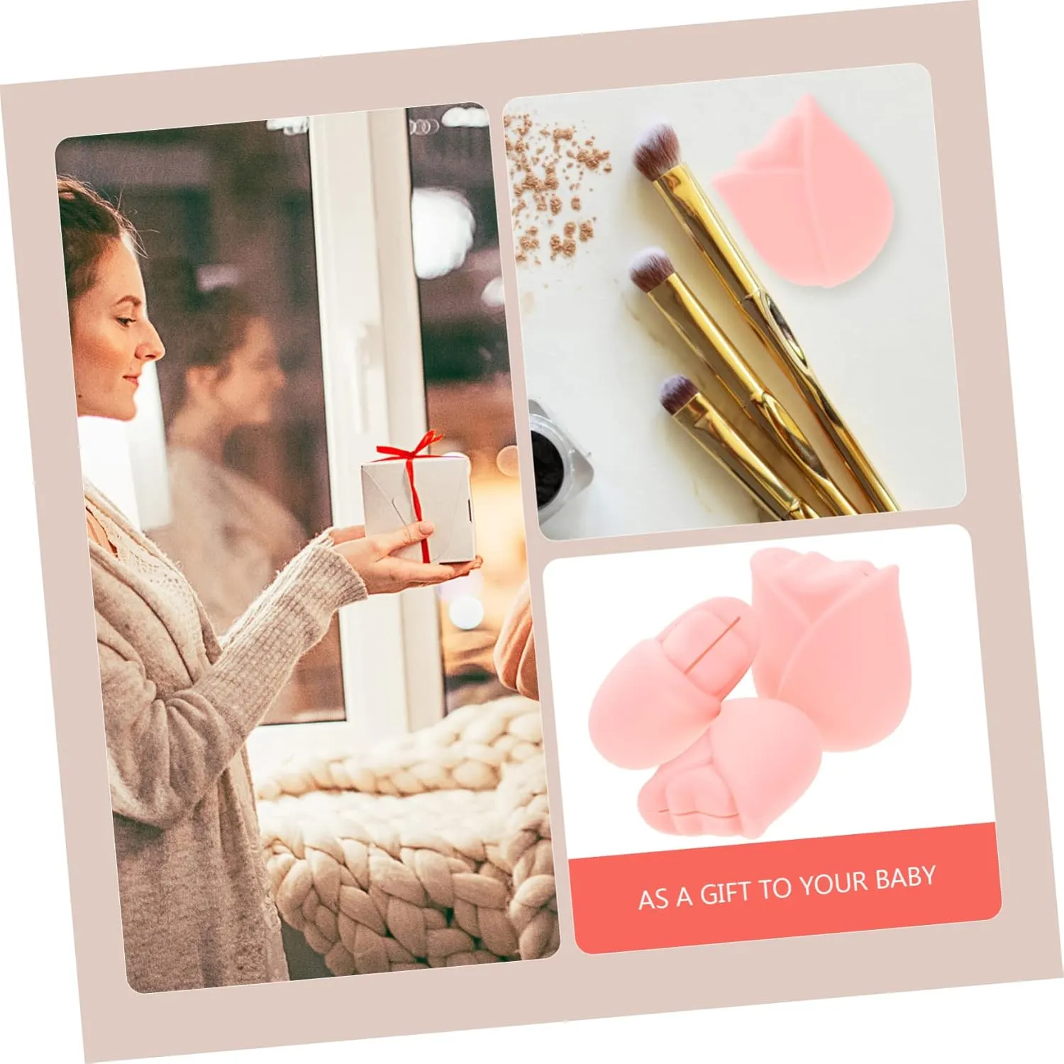 DOITOOL 15pcs Travel Makeup Brush Portable Makeup Brush Holders for and Cleaning Practical Organizers Essential Accessories