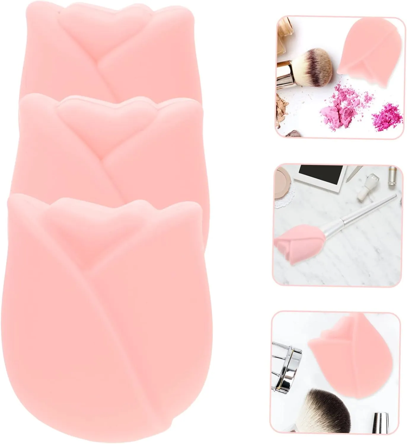 DOITOOL 15pcs Travel Makeup Brush Portable Makeup Brush Holders for and Cleaning Practical Organizers Essential Accessories