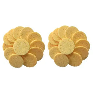 DOITOOL 40pcs Skin-friendly Makeup Remover Pads Soft Round Sponge Cushions for and Exfoliation Skin Color for Daily Facial Use and Makeup Removal