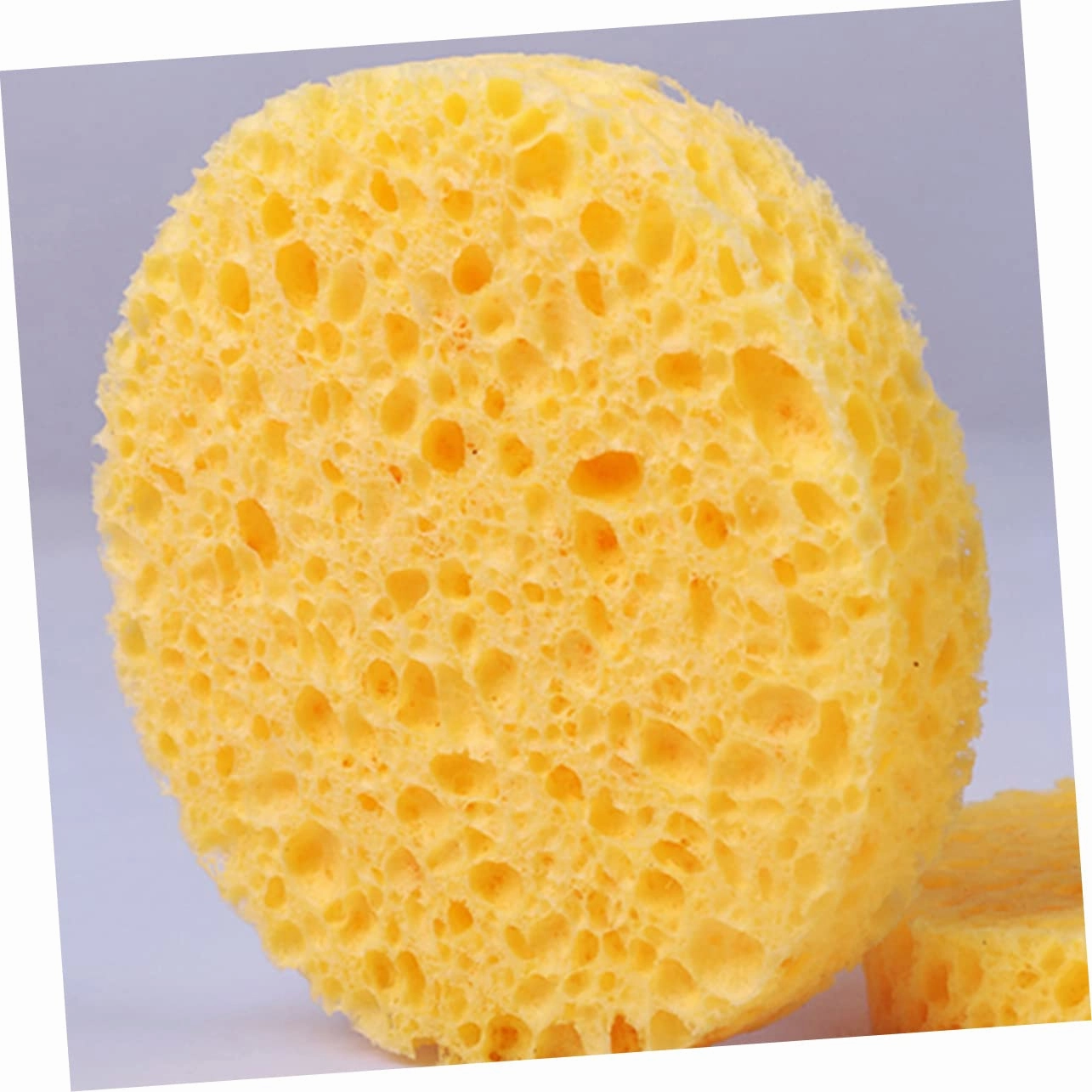 DOITOOL 60pcs Skin-friendly Face Cleaning Puff Round Makeup Cotton Sponges Soft Sponge Cushion for Gentle Exfoliation and Daily Cleansing for All Skin Types