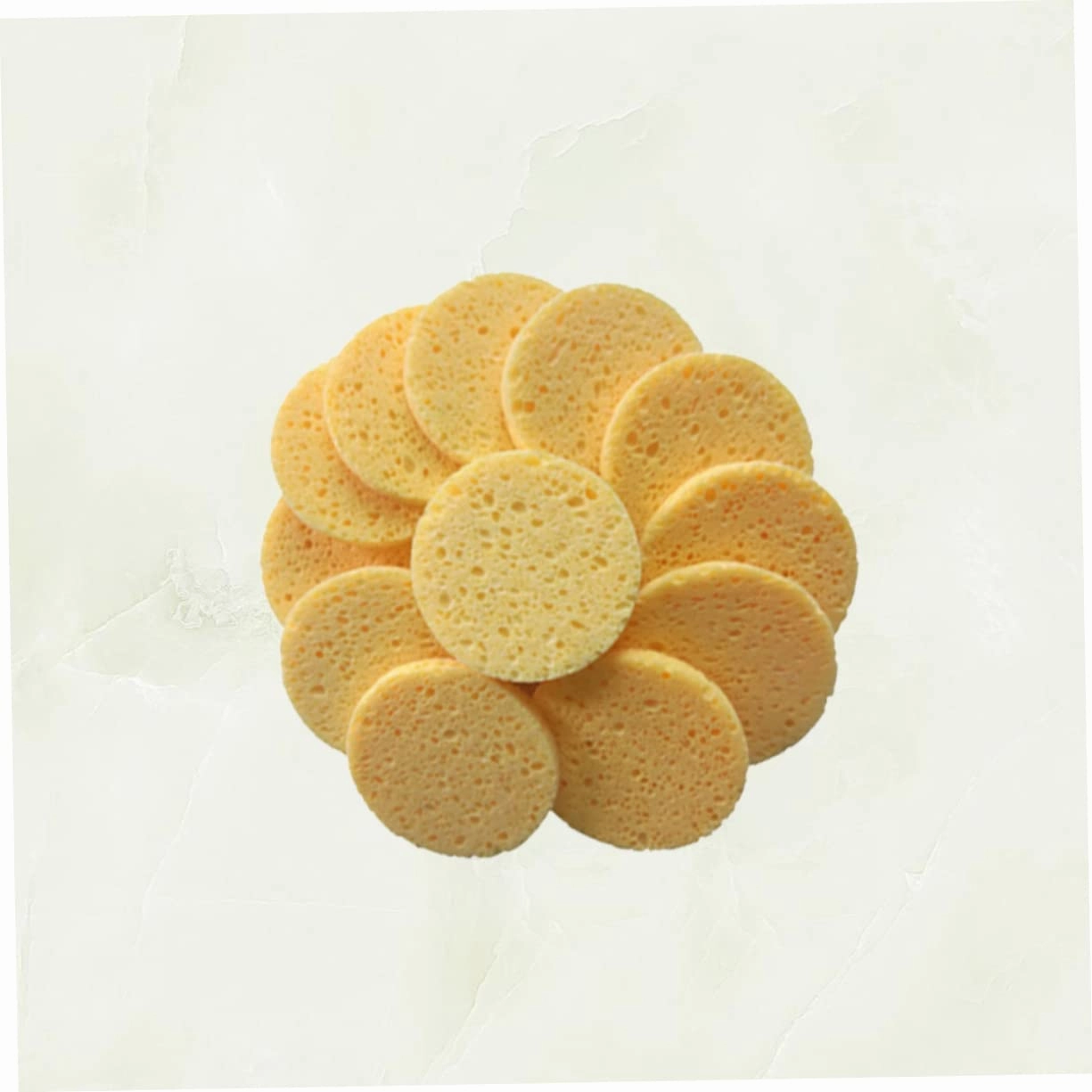 DOITOOL 60pcs Skin-friendly Face Cleaning Puff Round Makeup Cotton Sponges Soft Sponge Cushion for Gentle Exfoliation and Daily Cleansing for All Skin Types