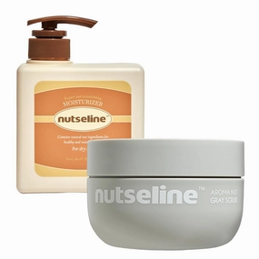 Duo: Super Nut Nourishing Unscented Moisturizer 500ml & Aroma Nut Gray Scrub 200ml