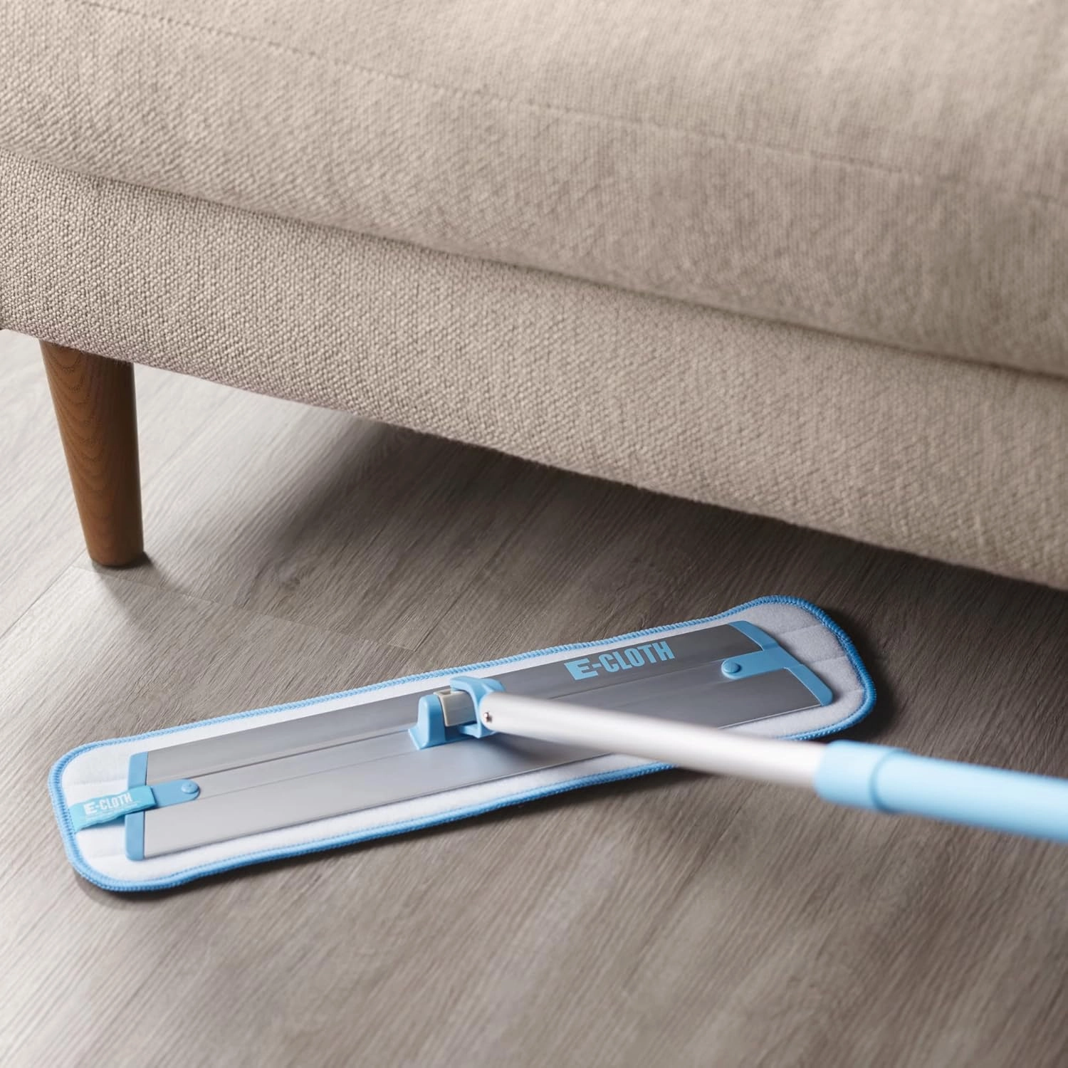 E-Cloth Deep Clean Mop Head, Microfiber Mop Head Replacement for Floor Cleaning, Great for Hardwood, Laminate, Tile and Stone Flooring, Washable and Reusable, 100 Wash Guarantee, 1 Pack