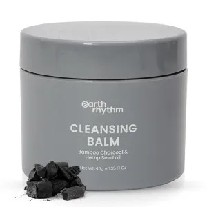 Earth Rhythm Deep Pore Charcoal Cleansing Balm, Makeup Remover for All Skin Types, 40g