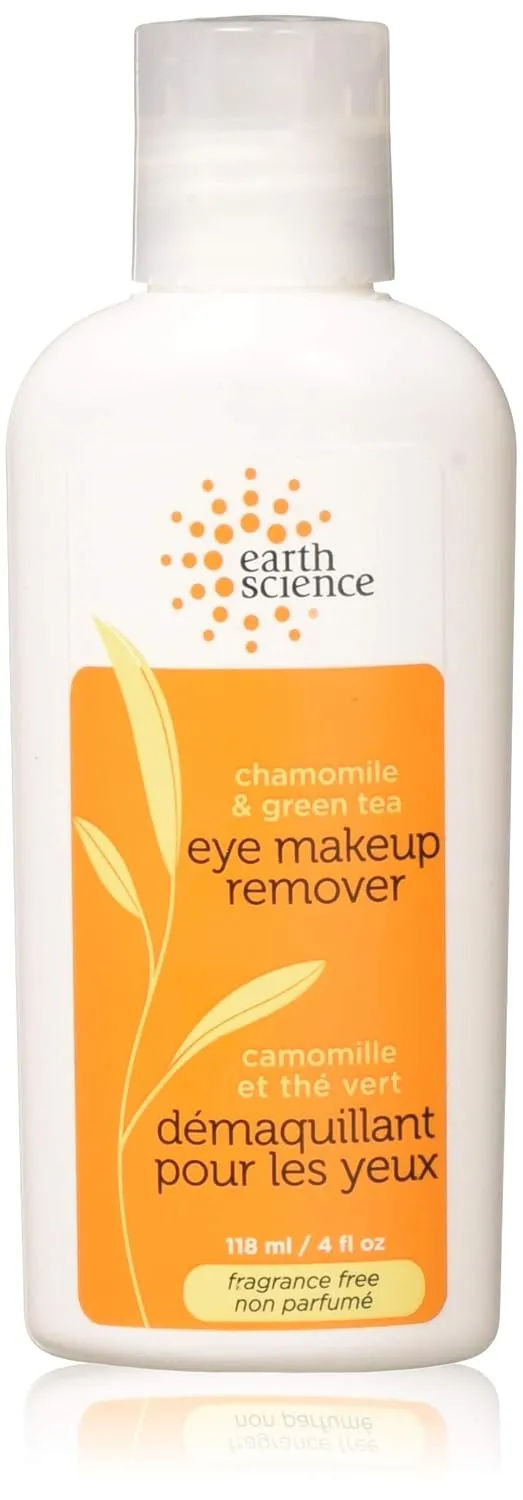 Earth Science Chamomile & Green Tea Eye Makeup Remover — extra gentle, skin-softening formula, 4 oz.