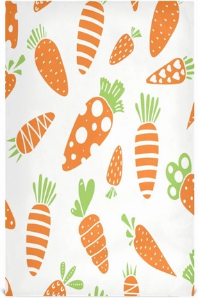 Easter Carrot Kitchen Towels Set of 6 Soft Absorbent Kitchen Dish Towel Reusable Quick Drying Dish Cloths Cleaning Towels for Kitchen Bathroom Home 18 x 28 Inch