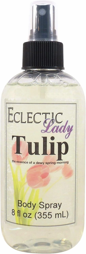 Eclectic Lady Tulip Body Spray, 8 ounces, Body Mist for Women with Clean, Light & Gentle Fragrance, Cologne with Soft, Subtle Aroma For Daily Use