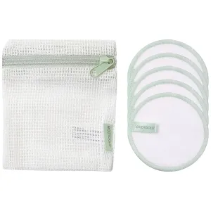 EcoTools Reusable Cotton Pads, Ultra Soft & Durable, Cleanses Skin, Applies Skincare, for Toner, Serums, & Makeup Remover, Sustainable Alternative, Washable with Laundry Bag, Eco-Friendly 6 Piece Set