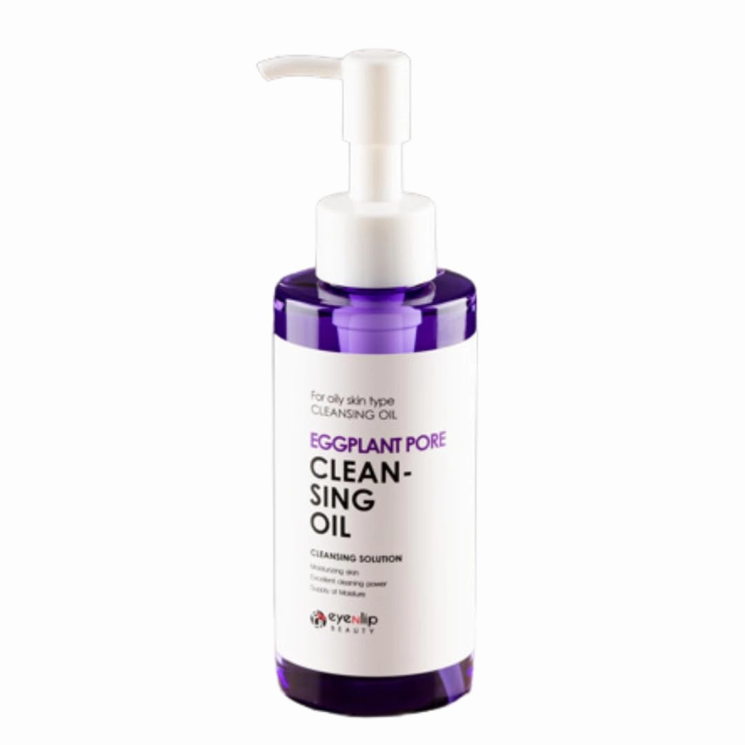 Eggplant Pore Cleansing Oil – 5.07 fl oz (150ml) – Gentle Makeup Remover and Deep Pore Cleanser for Oily and Combination Skin – Korean Skincare with Hydrating and Soothing Properties