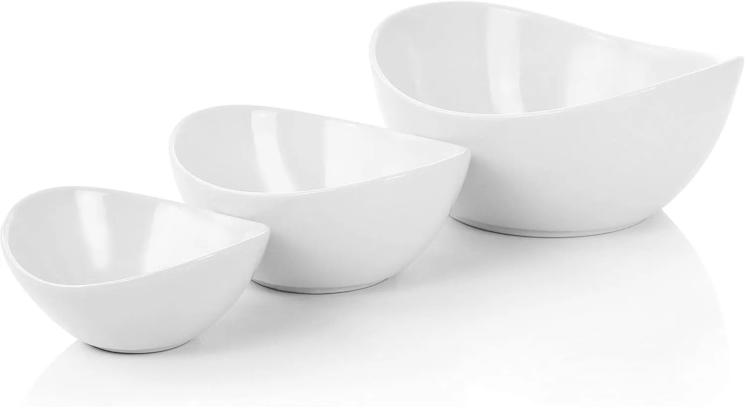 Elama Ceramic Stoneware Condiment Appetizer Set, 4 Piece, 3 Tier Porcelain and Metal 2