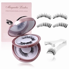 Elara Craft Magnetic Eyelashes, Magnetic Eyelashes with Applicator Natural, Soft Magnet Lashes Natural Look, Reusable Glue-free False Eyelashes Series (Nature Series(EA10 EM10))