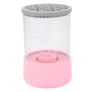 Electric Makeup Brush Cleaner Automatic with USB Plug Gentle Cleansing Makeup Brush Cleaner and Dryer for Various Sizes Brushes (Roseate)