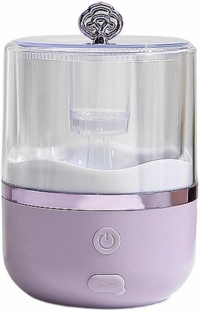 Electric Foam Maker for Face Cleansing Tool with Adjustable Cup for Skincare, Purple