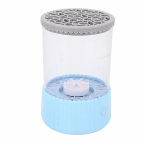 Electric Makeup Brush Cleaner and Dryer, USB Plug in Automatic Makeup Brush Cleaner Cup for Multiple Brushes Cleaning, Fast and Gentle Makeup Brush Cleaning (Blue)