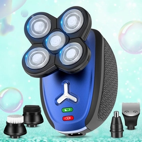 Electric Shaver for Women, 5 in 1 Electric Razors for Women, Ladies Head Shaver for Woman Pubic Hair, Portable Rechargeable Wet Dry Women's Body Shavers for Shaving Face, Legs, Head, and Underarm