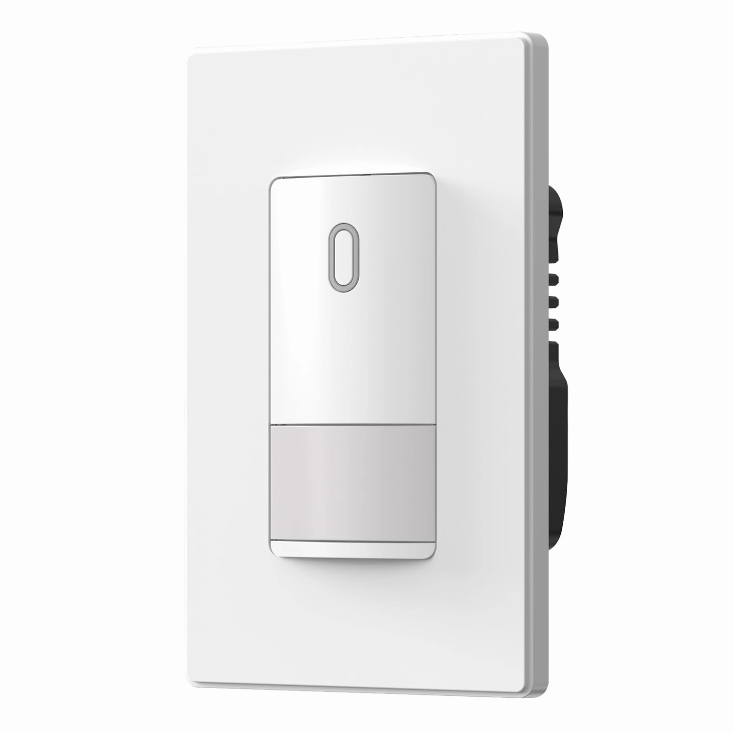 ELEGRP Matte White Single Pole Occupancy Motion Sensor Light Switch, Need Neutral Wire, 120° Sensor Coverage PIR Infrared Motion Activated, for CFL/LED/MLV/INC/HAL/Fan, UL,1 Pack