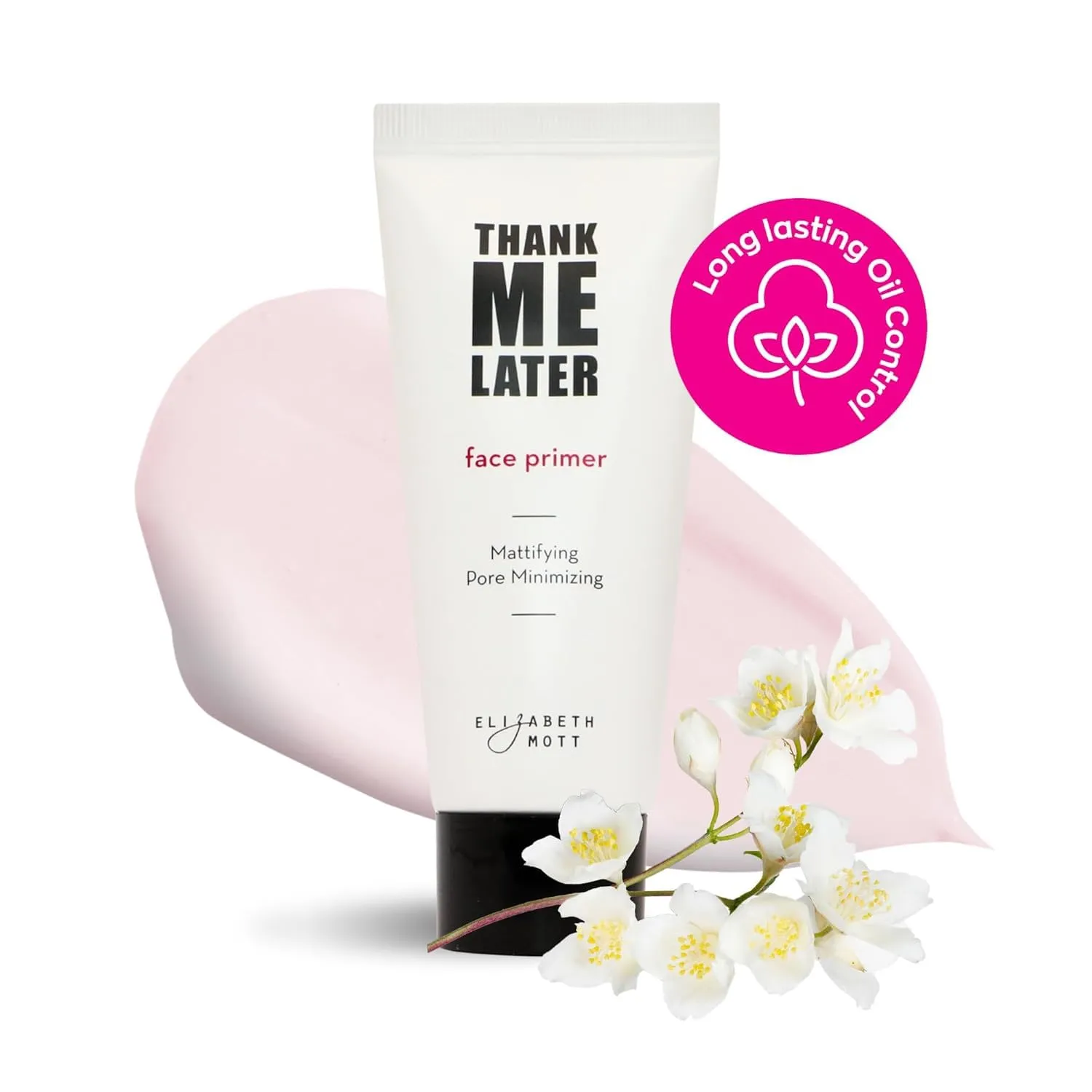 Elizabeth Mott Thank Me Later Primer & Setting Spray Duo – Oil-Control Face Primer for Smooth, Matte Finish & Hydrating Setting Spray with Niacinamide for Dewy, Long-Lasting Makeup – 30g   95ml