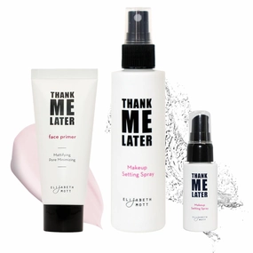 Elizabeth Mott Thank Me Later Makeup Base Face Primer (30g) & Dewy Setting spray 95ml & Setting Spray 30ml