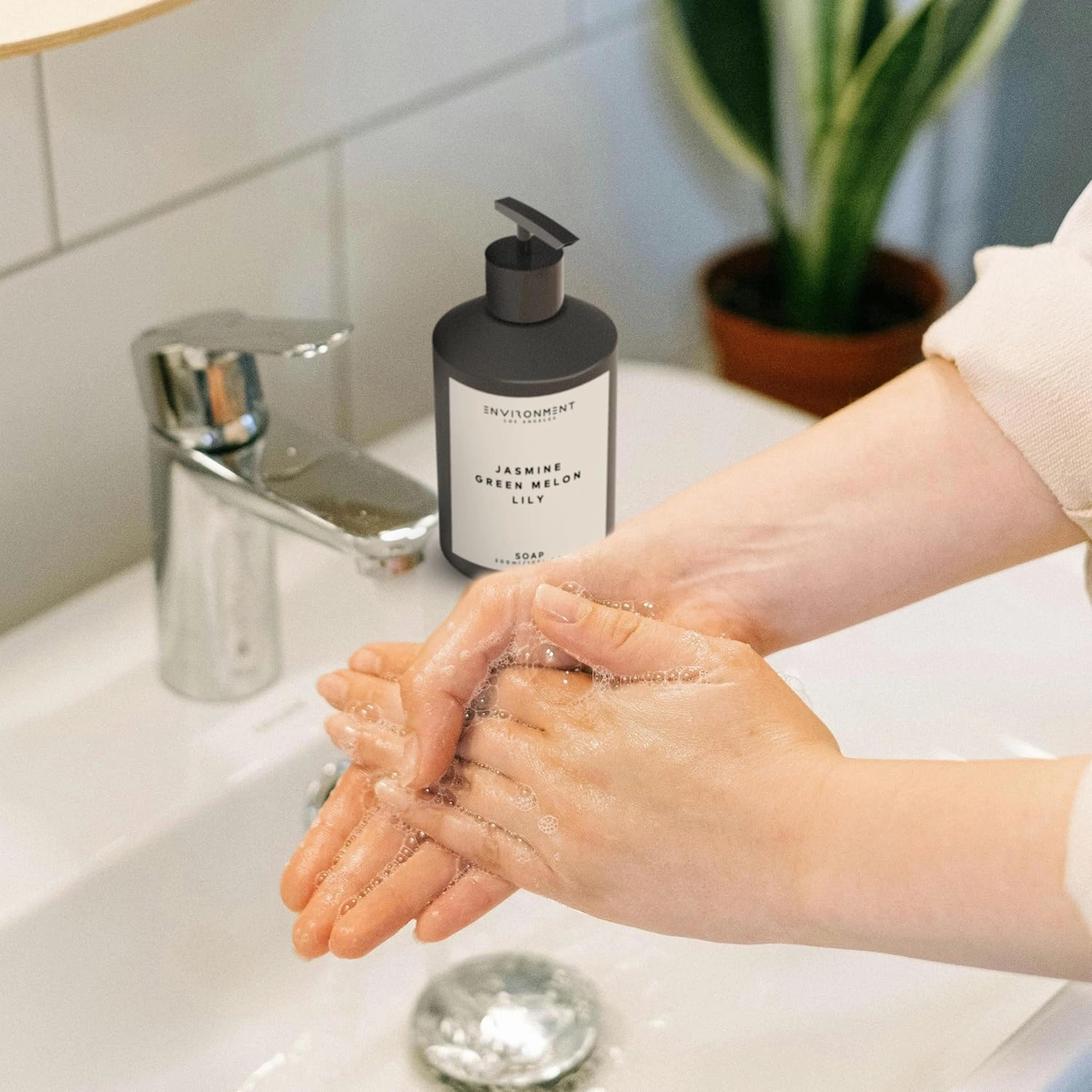 ENVIRONMENT Inspired by 5-Star Hotels WN Hand Soap, 300ml Luxury Liquid Hand Soap (Jasmine | Green Melon | Lily) Home Essentials, Kitchen & Bathroom Hand Soap, Hand Wash, Vegan & Cruelty-Free