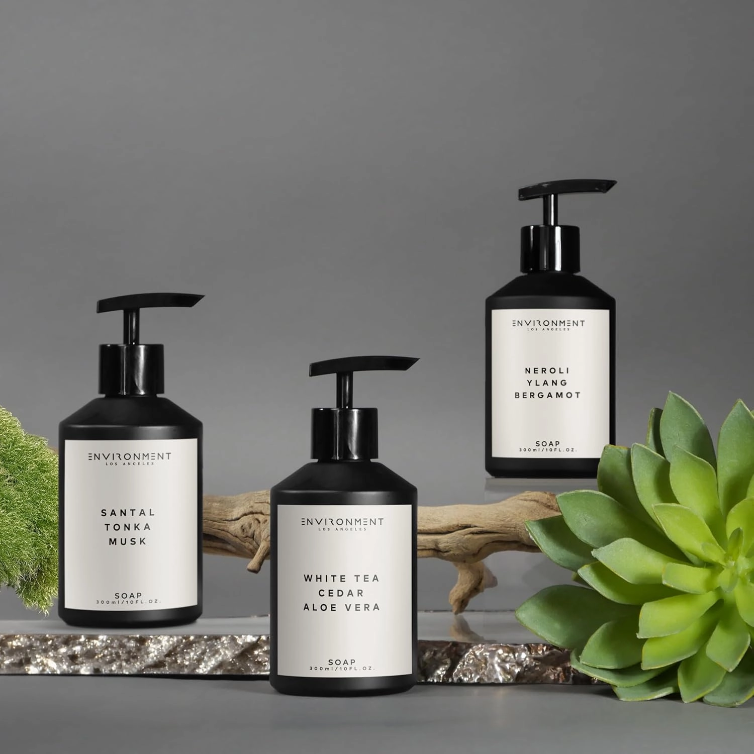 ENVIRONMENT Inspired by 5-Star Hotels WSTN Hand Soap, 300ml Luxury Liquid Hand Soap (White Tea | Cedar | Aloe Vera) Home Essentials, Kitchen & Bathroom Hand Soap, Hand Wash, Vegan & Cruelty-Free