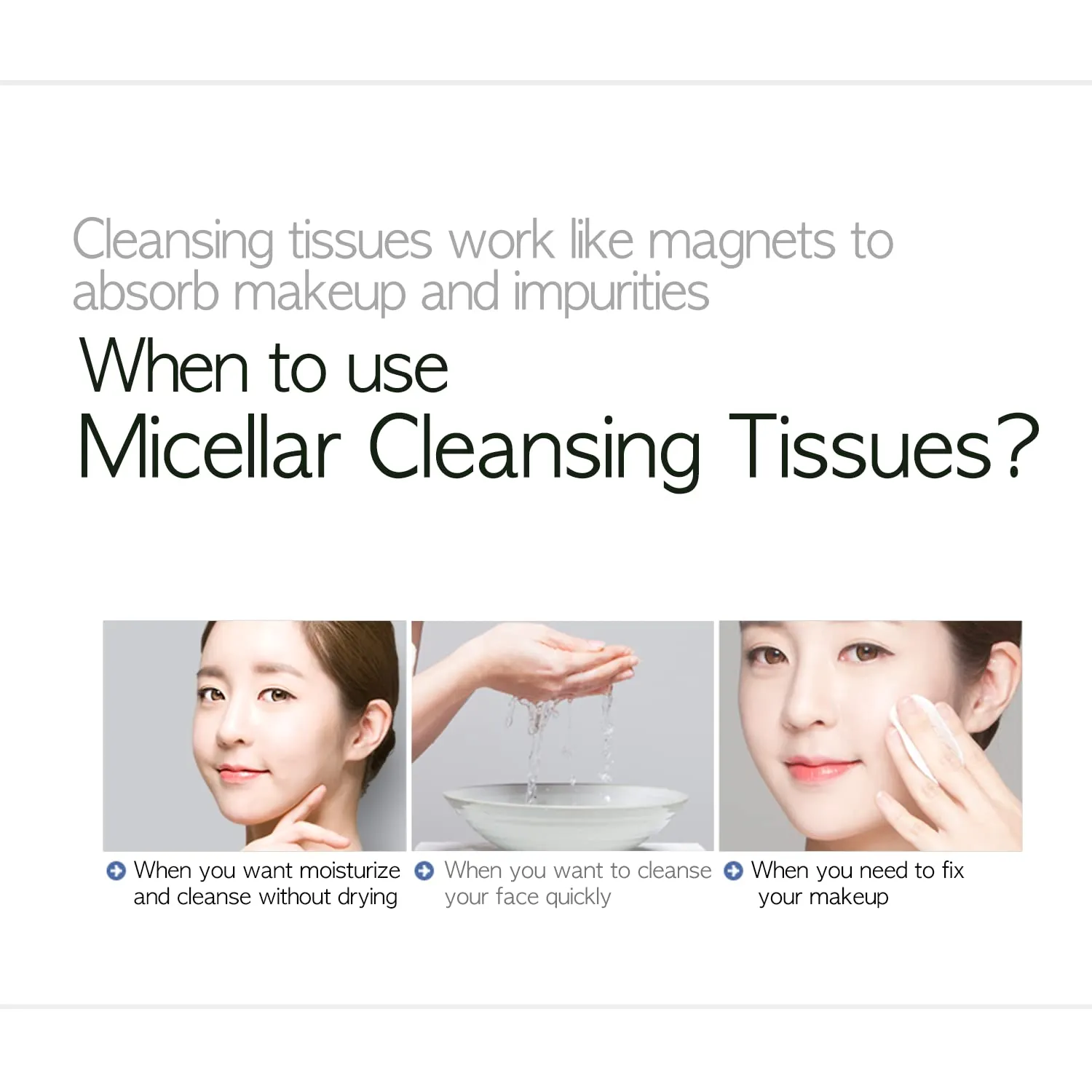 Epielle Micellar Makeup Cleansing Wipes | Gentle, Hypoallergenic, Alcohol-Free | Suitable for All Skin Types | 30 Towelettes (4-Pack) | Korean Beauty Skincare, Easter Gift