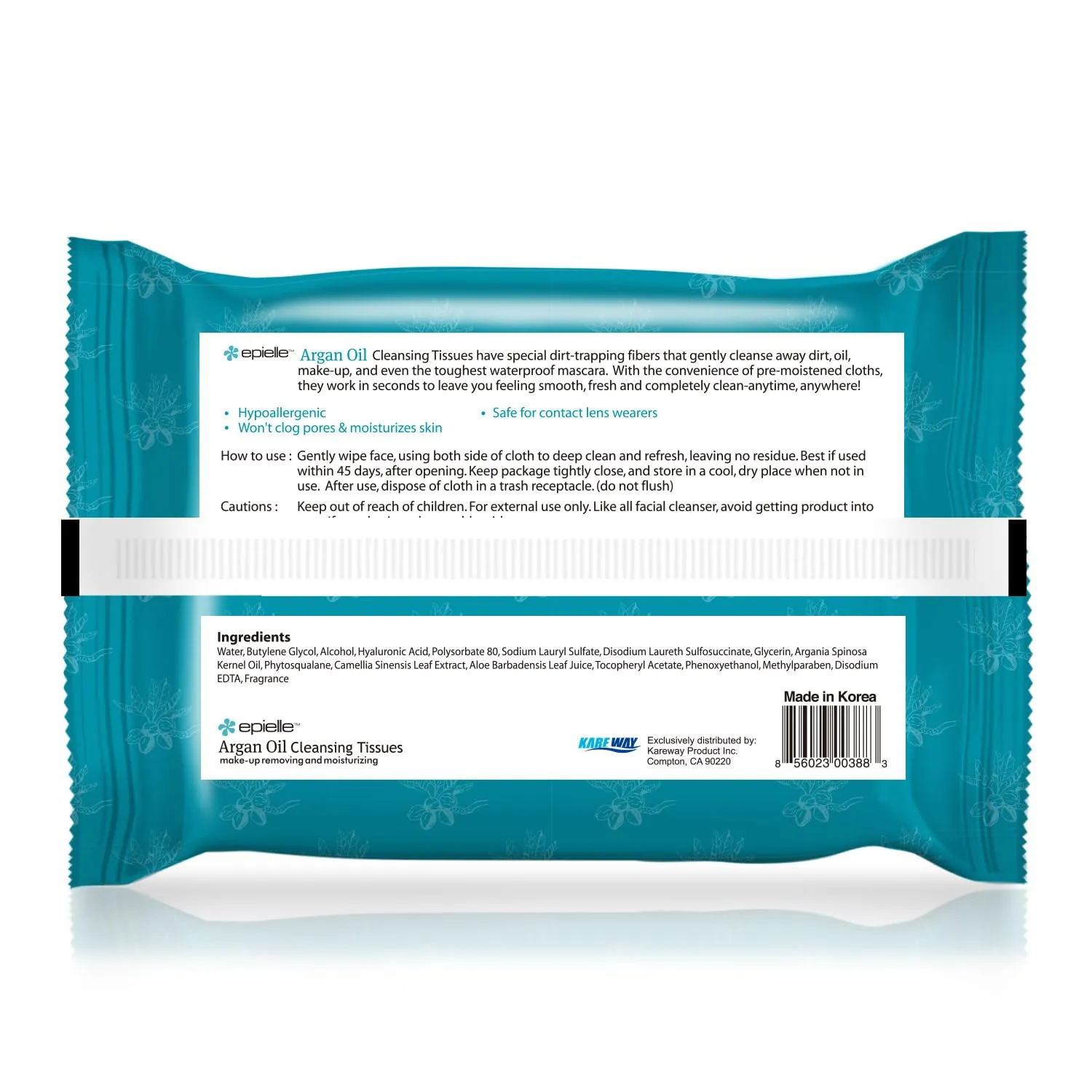 Epielle OG Makeup Remover Cleansing Wipes | Gentle for All Skin Types | Daily Facial Towelettes | Ideal Beauty Gift, Spa Day Set | 4-Pack | Korean Skincare