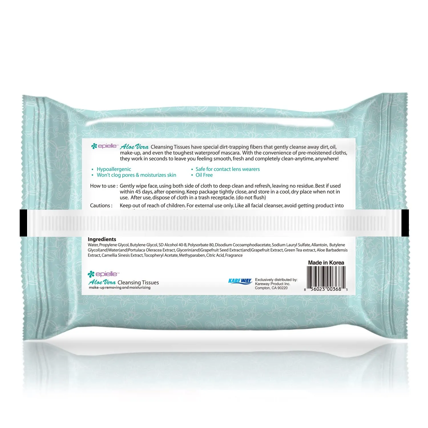 Epielle OG Makeup Remover Cleansing Wipes | Gentle for All Skin Types | Daily Facial Towelettes | Ideal Beauty Gift, Spa Day Set | 4-Pack | Korean Skincare