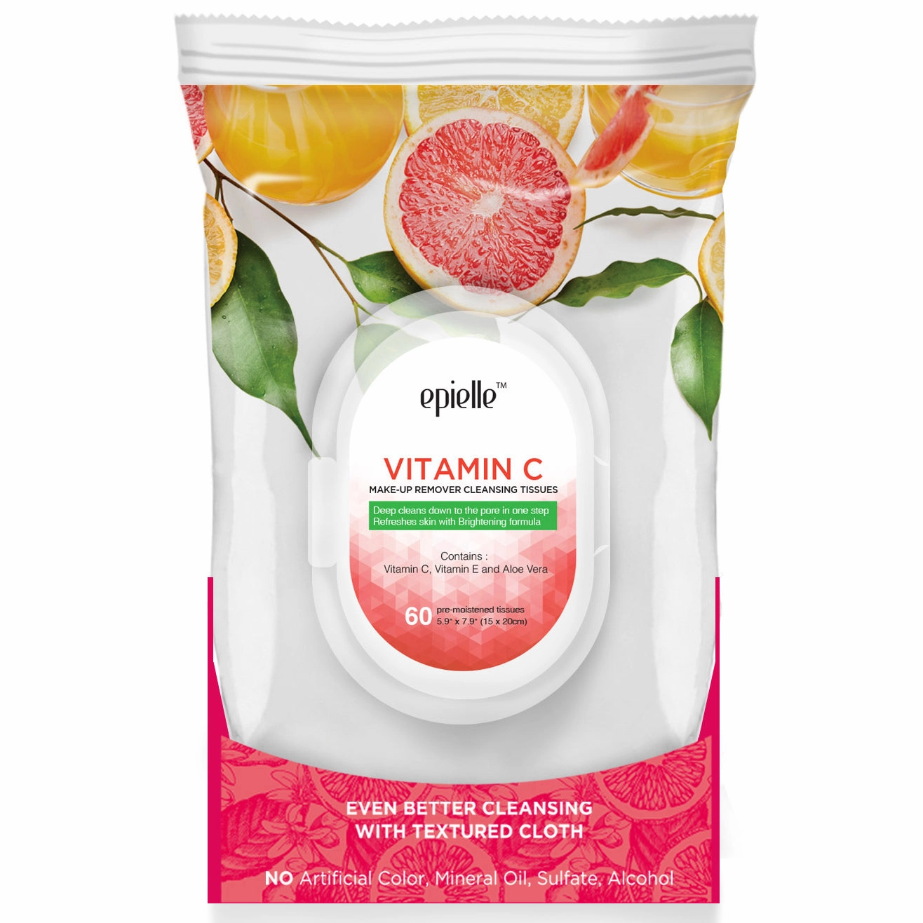epielle Vitamin C Make-Up Remover Cleansing Tissues | 60ct