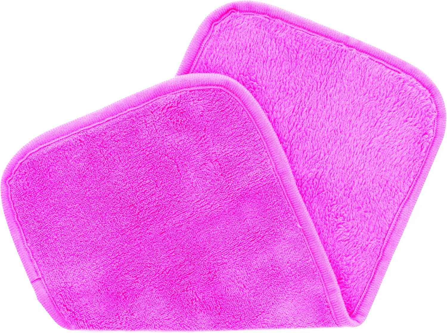 ERASE YOUR FACE Re-usable Makeup Removing Cloth,Pink/Black,8 pack