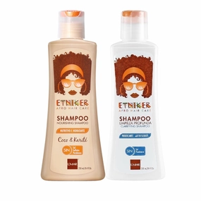 ETNIKER Nourishing Shampoo & Deep Cleansing Clarifying Shampoo Bundle – Hydrate, Nourish, and Purify Your Hair – Coconut & Shea Butter for Moisture & Shine   Anti-Residue Formula for Deep Scalp Cleans