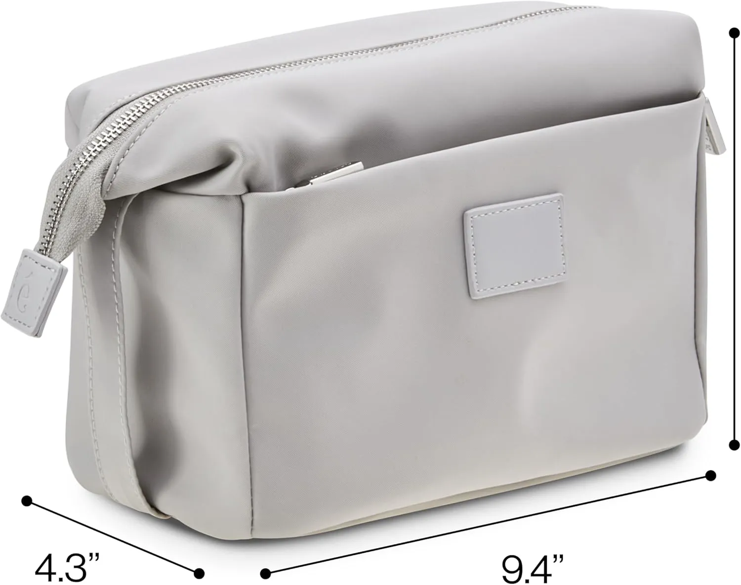 ETOILE - Jet Setter Travel Case Grey Soft Flexible and Foldable Makeup Cosmetic Travel Bag