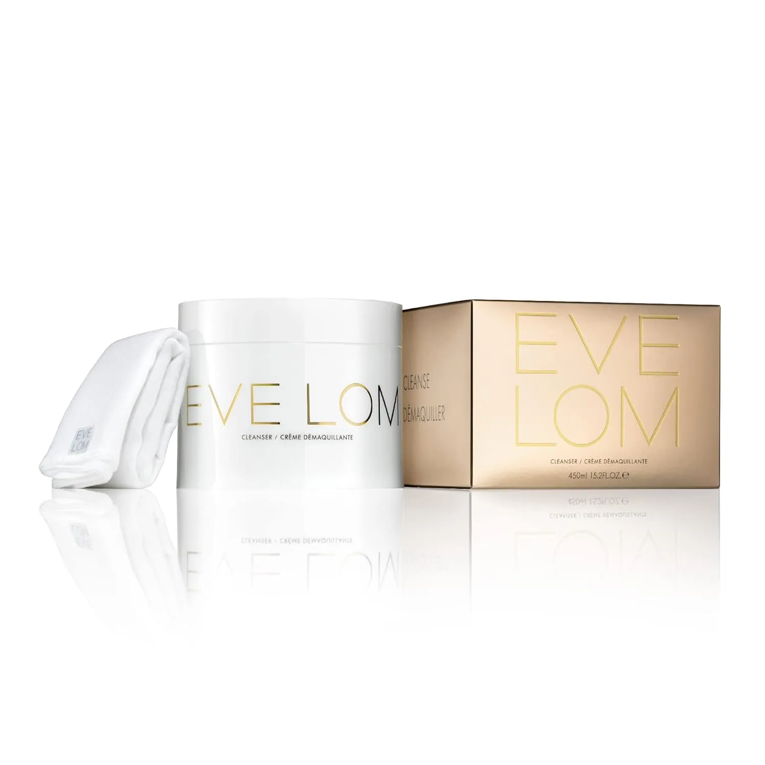 EVE LOM The Original Balm Cleanser - Facial Cleansing Balm - 5-in-1 Facial Cleanser & Muslin Cloth - Deep Cleansing & Gentle Exfoliation, Hydrating Skin Benefits, Removes Waterproof Make-Up