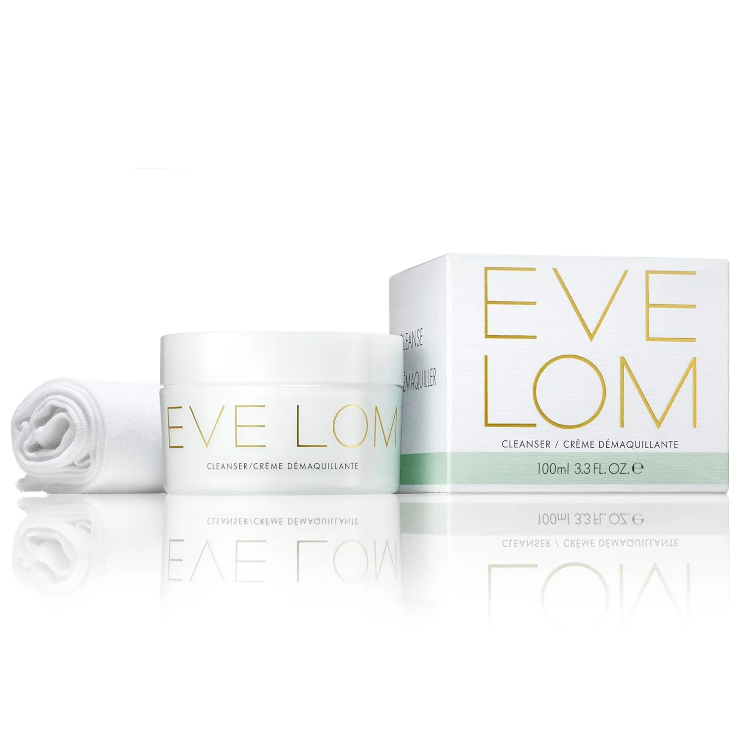 EVE LOM The Original Balm Cleanser - Facial Cleansing Balm - 5-in-1 Facial Cleanser & Muslin Cloth - Deep Cleansing & Gentle Exfoliation, Hydrating Skin Benefits, Removes Waterproof Make-Up
