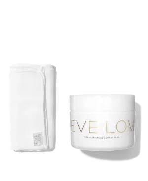EVE LOM The Original Balm Cleanser - Facial Cleansing Balm - 5-in-1 Facial Cleanser & Muslin Cloth - Deep Cleansing & Gentle Exfoliation, Hydrating Skin Benefits, Removes Waterproof Make-Up