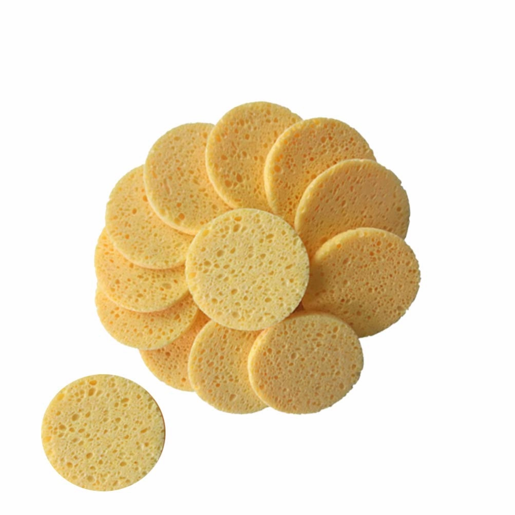 EXCEART 20Pcs Cleaning Sponge Washable Makeup Pads Reusable Facial face Scrub Sponge Exfoliating Facial Sponges Shower Pads Reusable Makeup Pads Makeup Cotton Eyes Cleaning pad