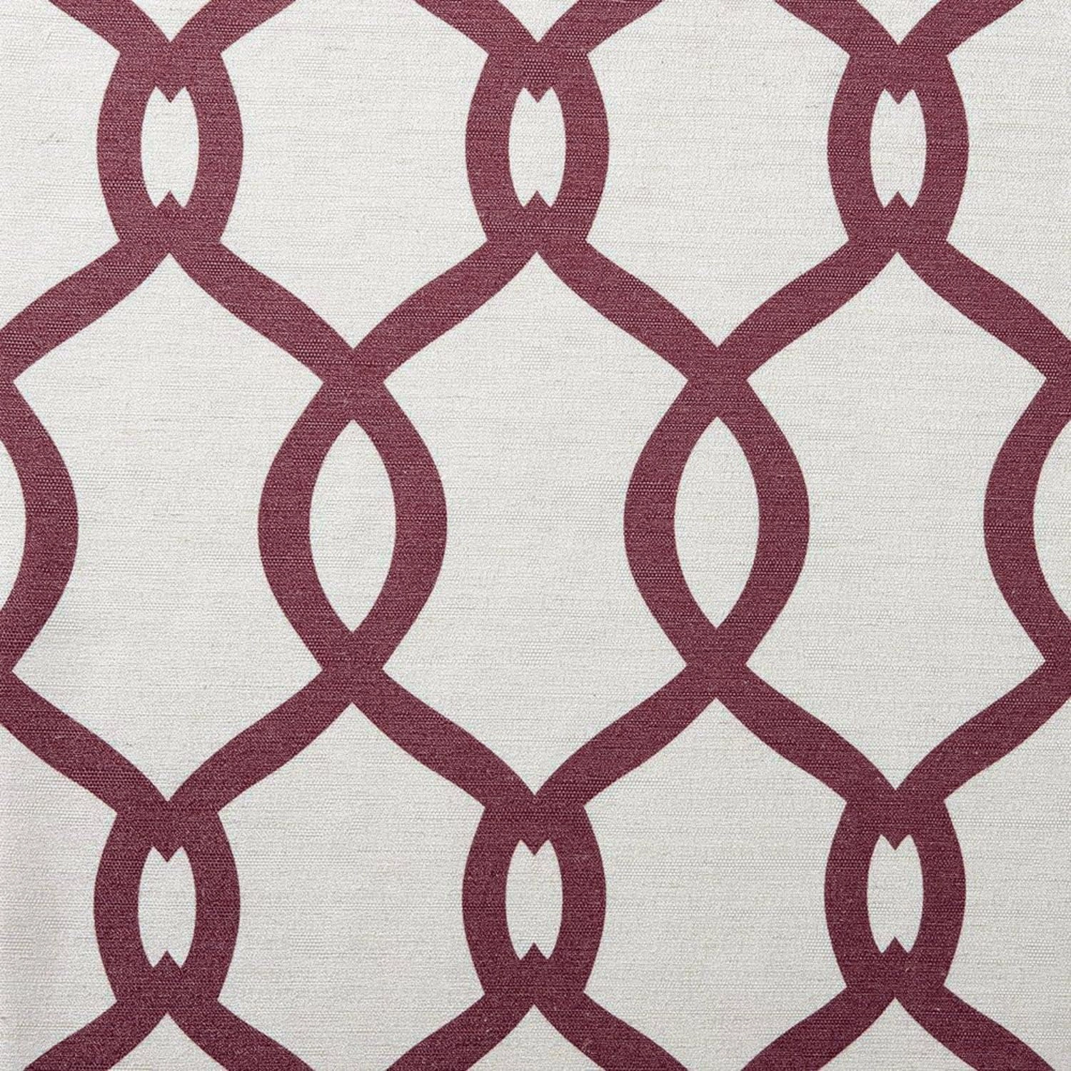 Exclusive Home Kochi Light Filtering Linen Blend Grommet Top Curtain Panel Pair, 54"x96", Burgundy