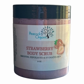 Exfoliating Body Scrub - Pore Cleansing, Refreshing Shower Essential - Exfoliating & Nourishing For Radiant Skin (Strawberry)