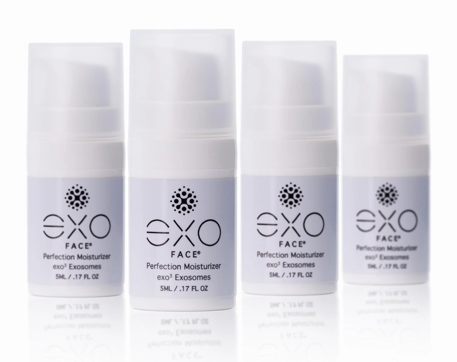 EXO SKIN SIMPLE EXO FACE® - Perfection Moisturizer Travel Size | Hydrating Face Moisturizer | 5ML / .17 fl oz, Pack of 4