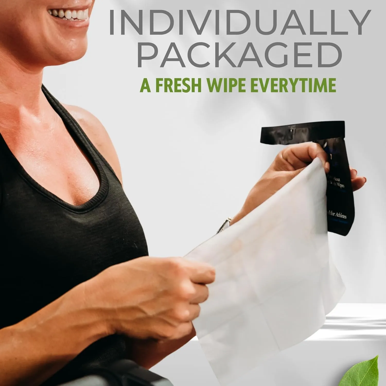 Extra Large Individually Wrapped Face and Body Wipes for Men, Women, and Kids - Disposable - 50 Pack   Training Bag