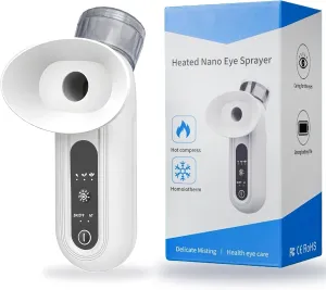 Eye Steamer for Dry Eye, Eye Mister, Portable Eye Steam Sprayer, Heated Mist steam Therapy for Dry Eyes Relief, Moisturizing Eye Treatment, Mini Soothing Steamer for Eye Care