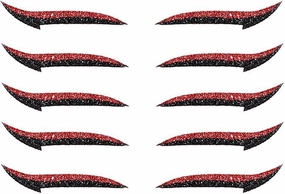 Eyeliner Stickers Glitter Eyeliner Stickers Instant Adhesive Eye Line Strip Reusable Eyeshadow (Gold, 15 Pairs)