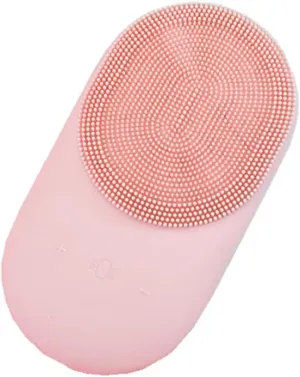 Face Brush Cleanser, Exfoliating Face Scrubber, 9 Levels of Vibration Deep Introduction 45° Thermostatic Heating, for Exfoliating Massaging Deep Pore Cleansing,Pink